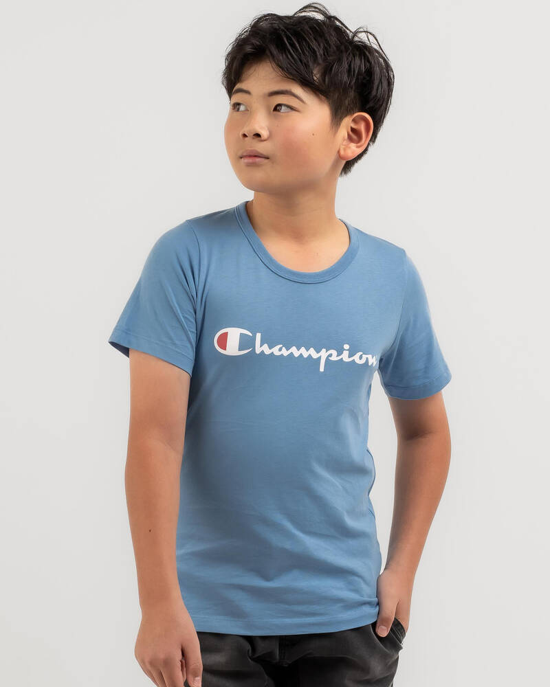 Champion Boys' Script T-Shirt for Mens