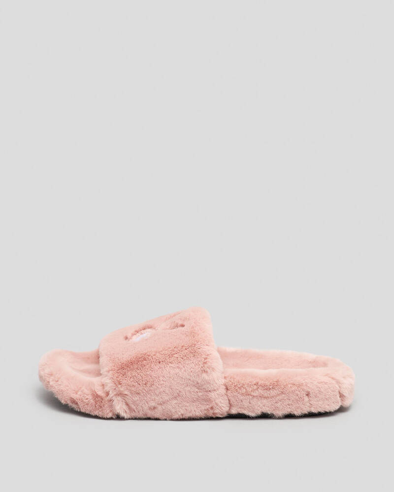 Playboy Fuzzy Bunny Slide Sandals for Womens