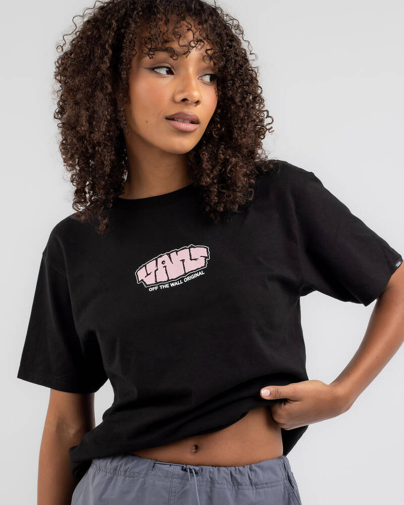 Vans Blocked Logo T-Shirt for Womens