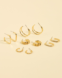 Karyn In LA Madelyn Hoop Earring Pack for Womens image number null