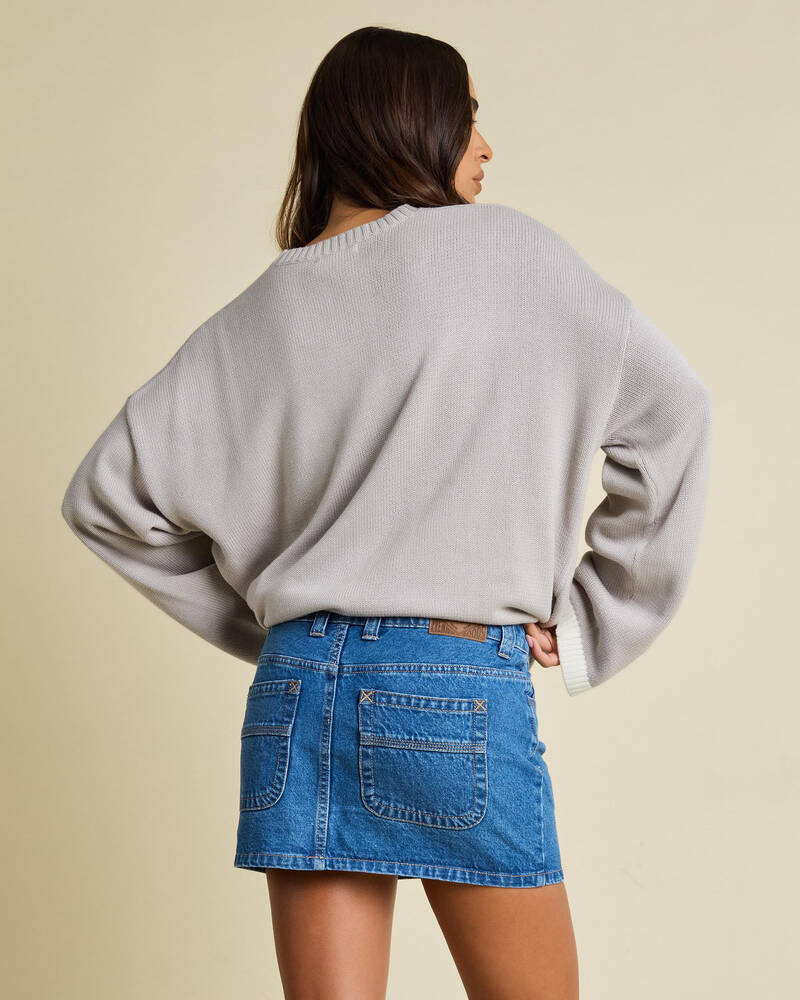 Rusty Mavericks Low Rise Denim Mini Skirt for Womens