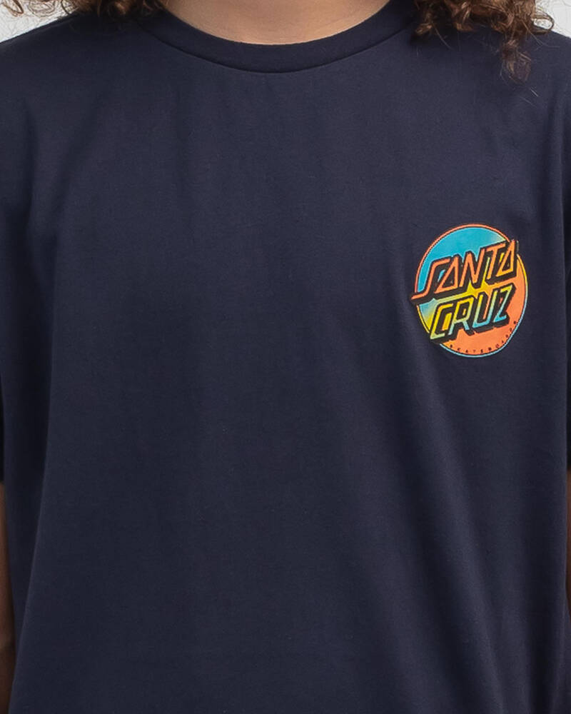 Santa Cruz Boys' Contra Dot T-Shirt for Mens