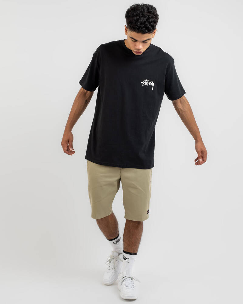 Stussy Fuzzy Dice T-Shirt In Black - Fast Shipping & Easy Returns ...