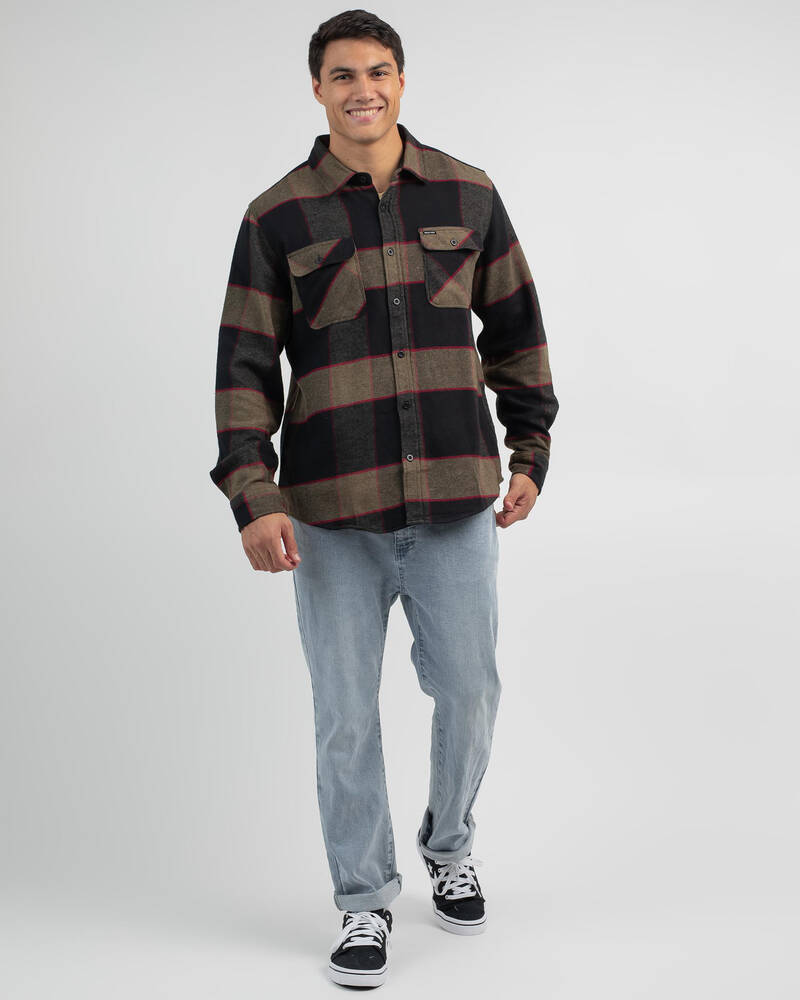 Brixton Bowery Flannel Long Sleeve Shirt for Mens