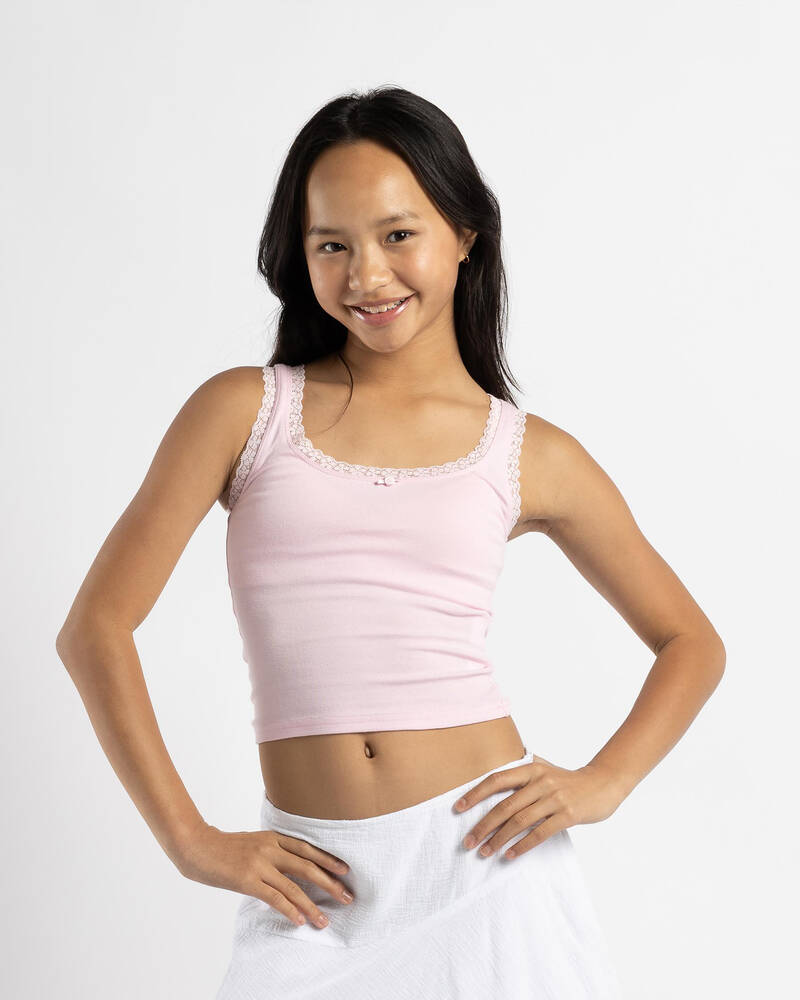 Mooloola Girls' Ivy Lace Tank Top for Womens