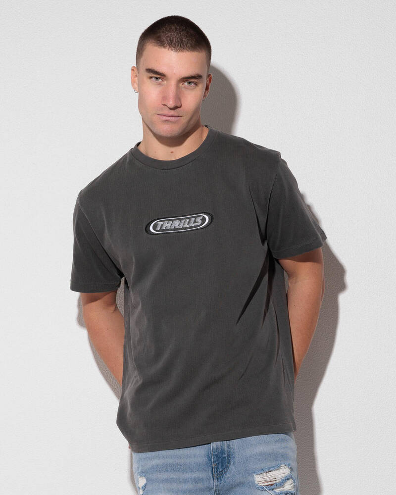 Thrills Built To Win Embro Merch Fit T-Shirt for Mens