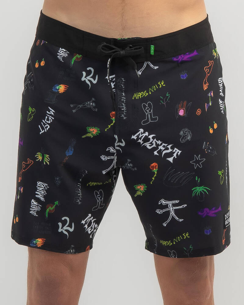 M/SF/T Dope Machine 18" Board Shorts for Mens