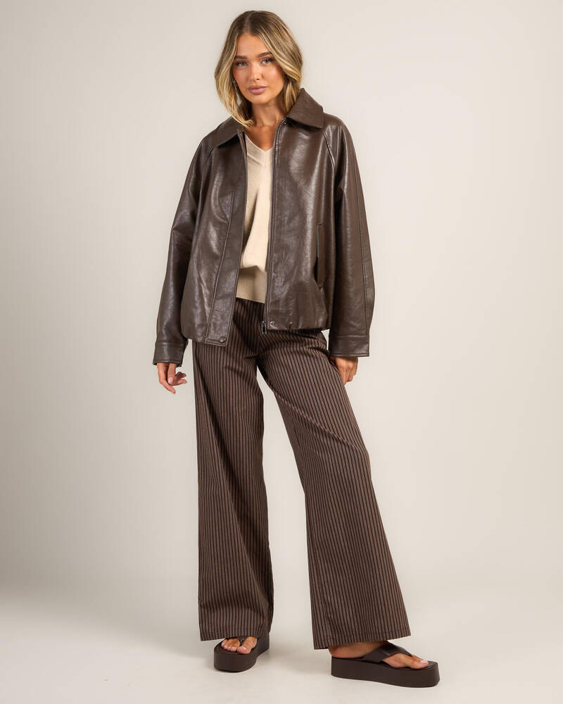 Ava And Ever Aero Faux Leather Jacket for Womens