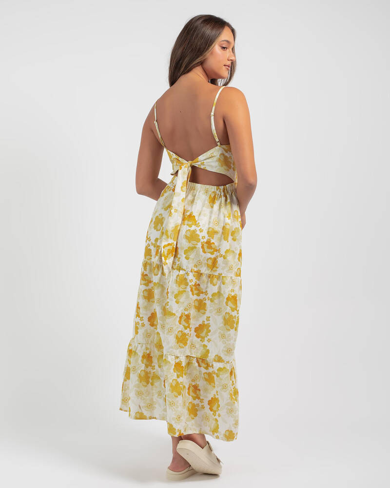 Rhythm Harmony Floral Midi Dress for Womens