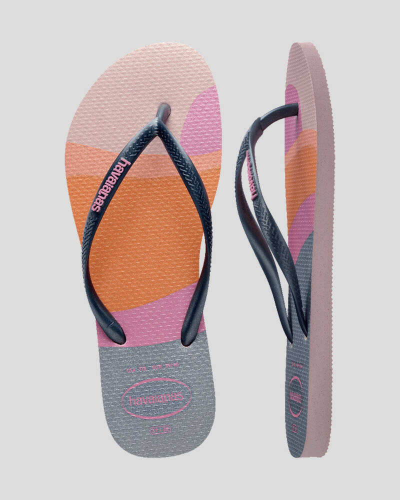 Havaianas Slim Palette Glow Thongs for Womens