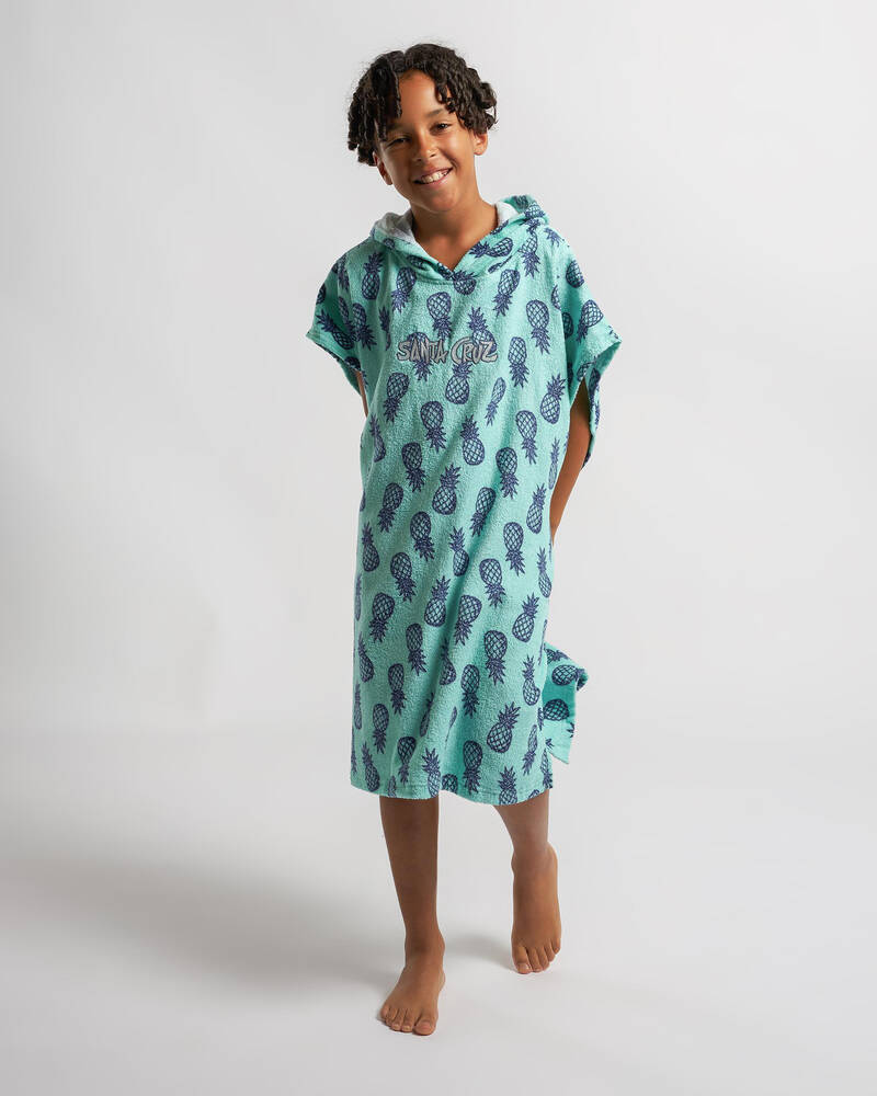 Santa Cruz Girls SC Tropic Strip Hooded Towel for Unisex