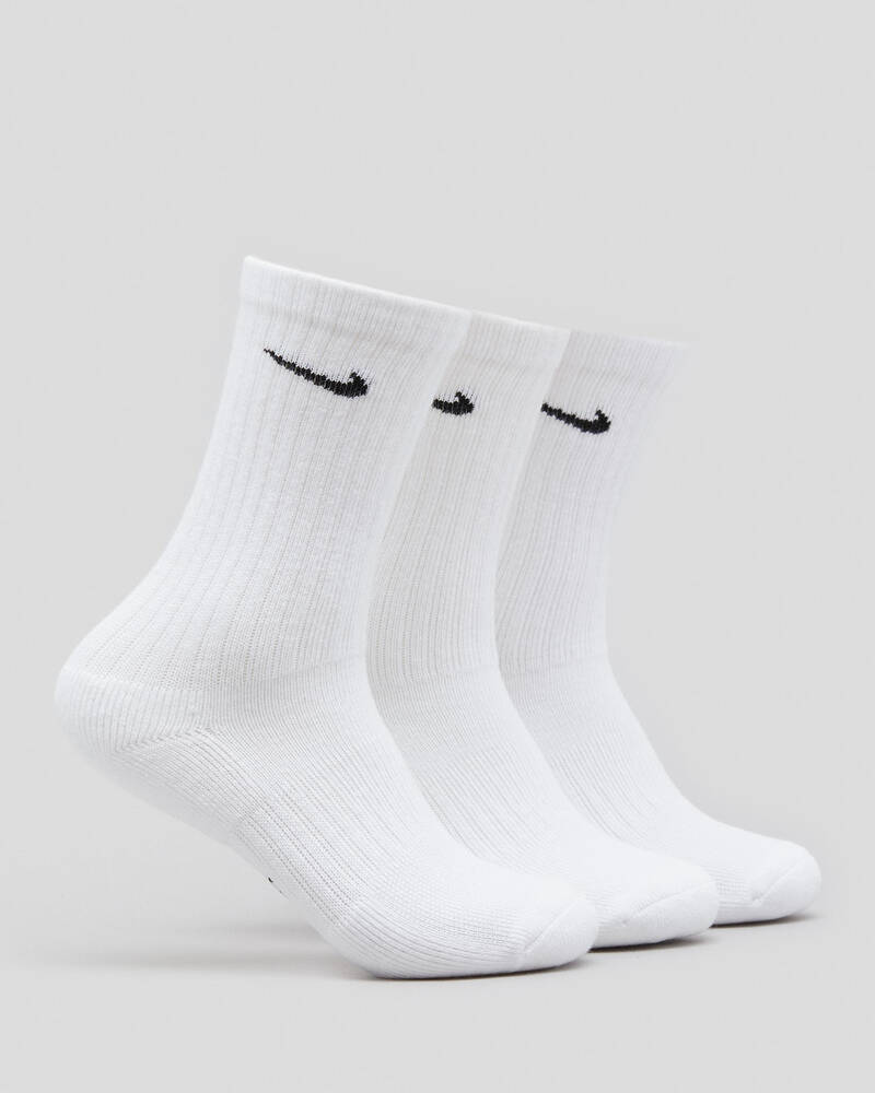Nike Kids' Performance Cushioned Crew Socks 3 Pack for Mens