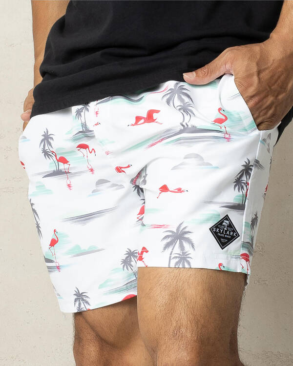 Skylark Retreat Elastic Waist Shorts for Mens