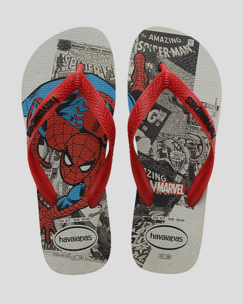 Havaianas Kids' Top Marvel Classics Spiderman Thongs for Mens