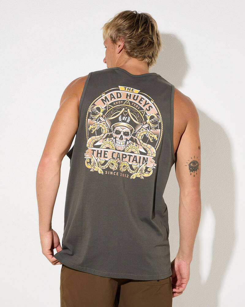 The Mad Hueys Dragon Captain Singlet Tank for Mens