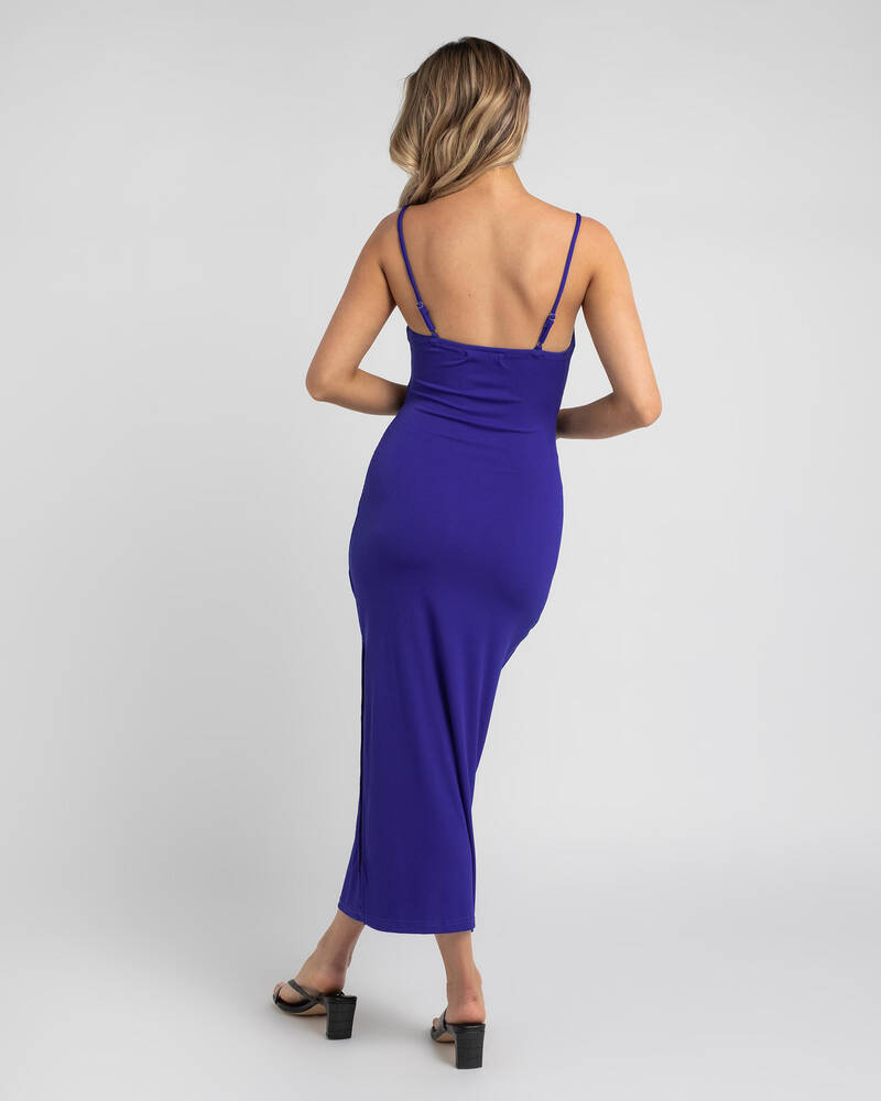 Morning Mist Origami Midi Dress for Womens