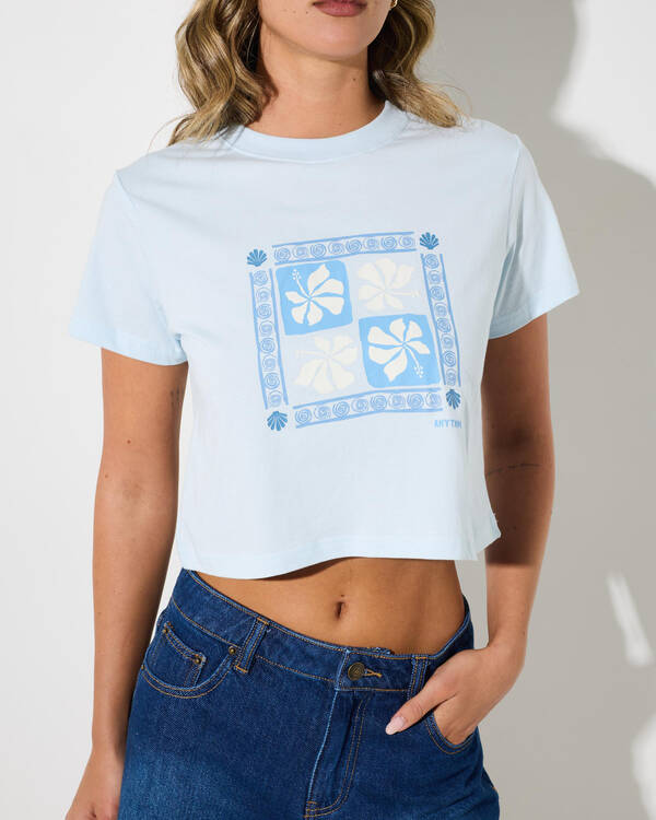 Rhythm Bayside Cropped T-Shirt for Womens