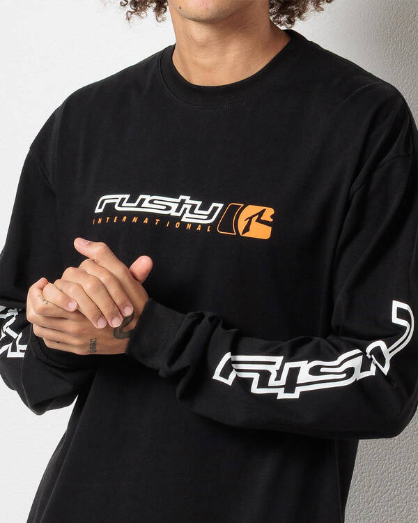 Rusty Jetsetter Long Sleeve T-Shirt for Mens