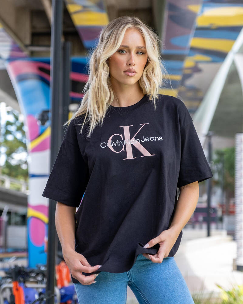 Calvin Klein Iconic Monologo T-Shirt for Womens