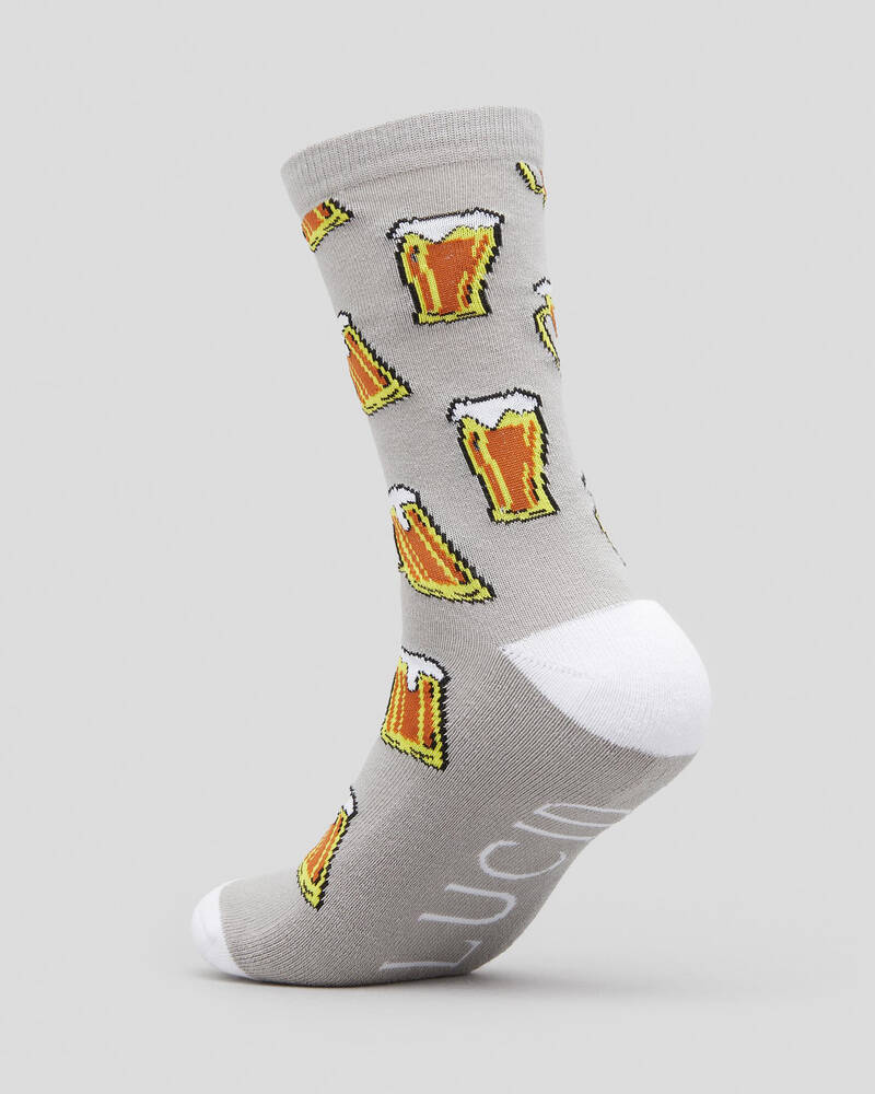 Lucid Get On The Beers Socks for Mens
