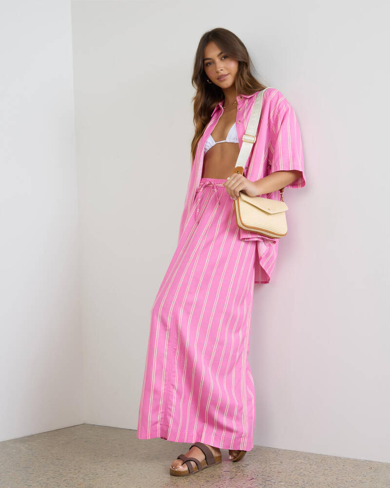 Billabong Amor Stripe Maxi Skirt for Womens