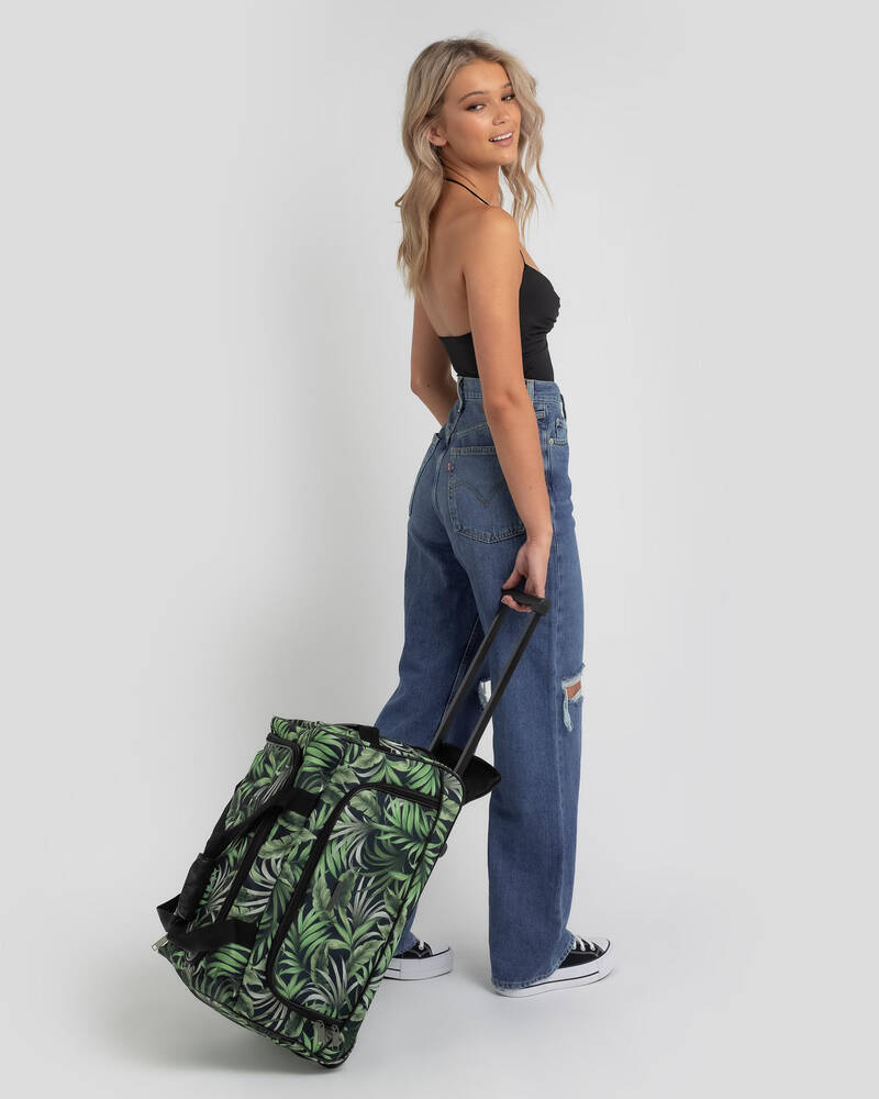 Mooloola Fern Small Wheeled Travel Bag for Womens