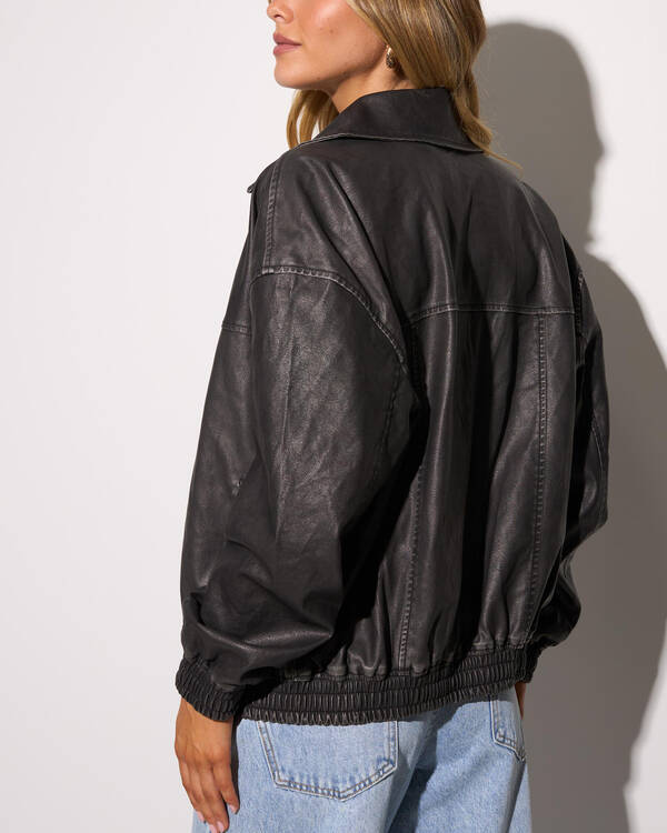 Ava And Ever Cyrus Faux Leather Jacket for Womens