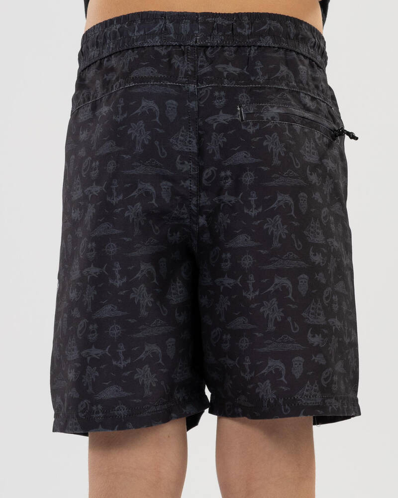 Salty Life Boys' Marauder Elastic Waist Shorts for Mens