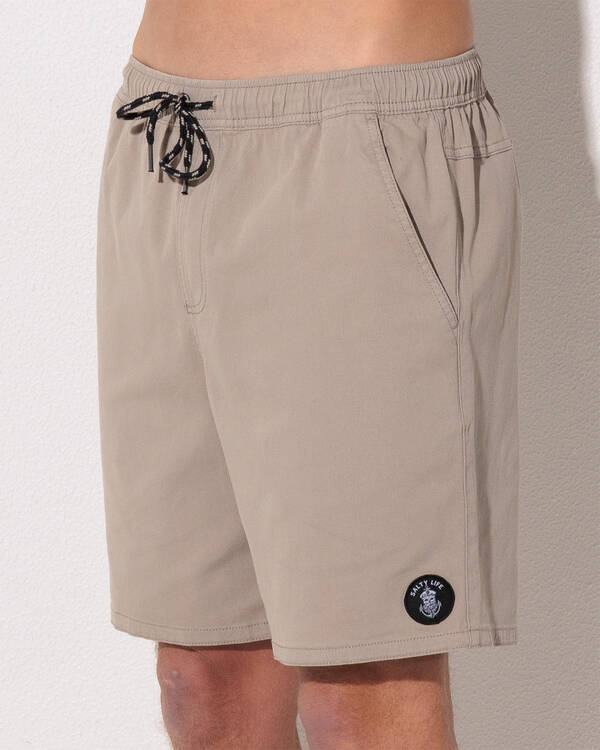 Salty Life Vision Elastic Waist Shorts for Mens