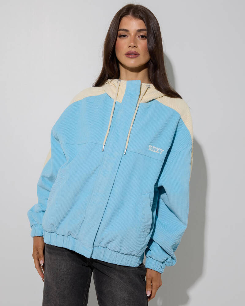 Roxy Duo Cord Hooded Jacket for Womens