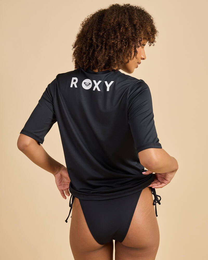 Roxy Happy Waves Short Sleeve Surf Rash Vest for Womens