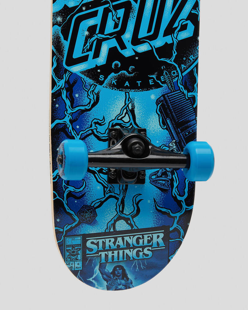 Santa Cruz Stranger Things Classic Dot Large 8.25" Complete Skateboard for Unisex
