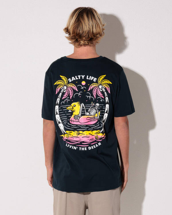 Salty Life Gone Floatin' T-Shirt for Mens