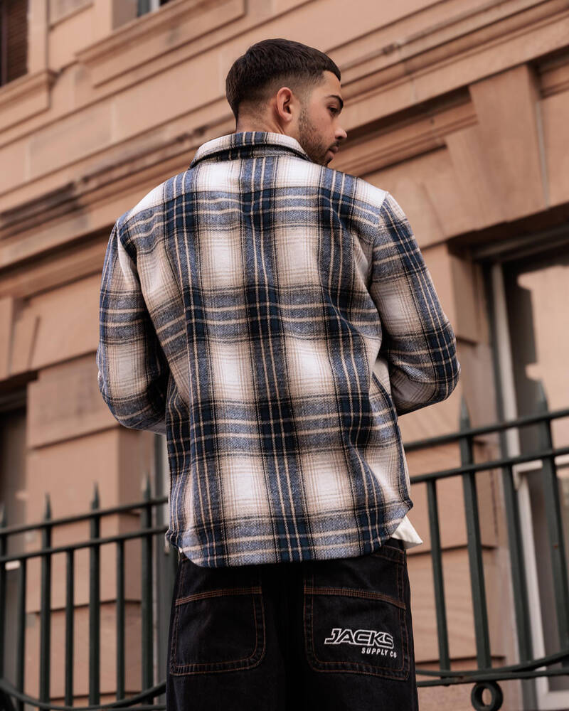 Jacks Ground Long Sleeve Flannel Shirt for Mens
