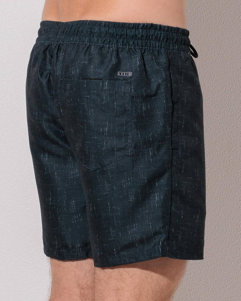 Lucid Encrypted Elastic Waist Shorts for Mens