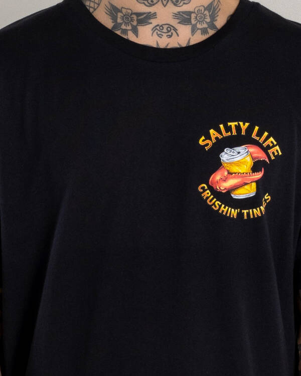 Salty Life Beer Crush T-Shirt for Mens