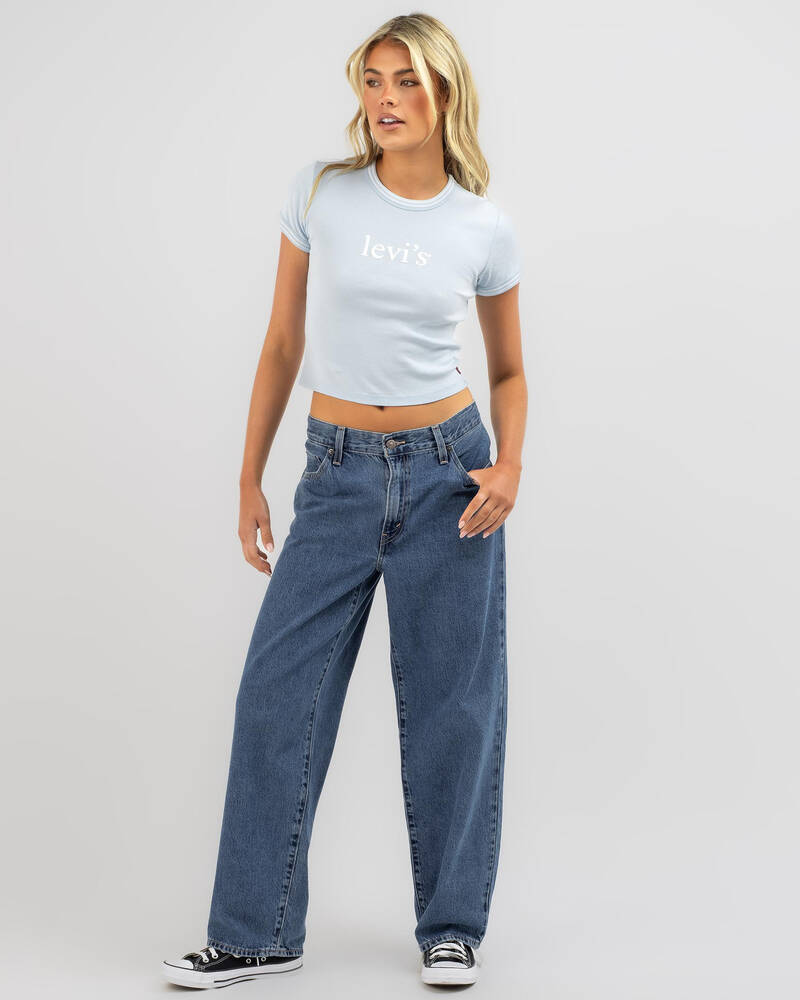 Levi's Graphic Ringer Baby Tee for Womens