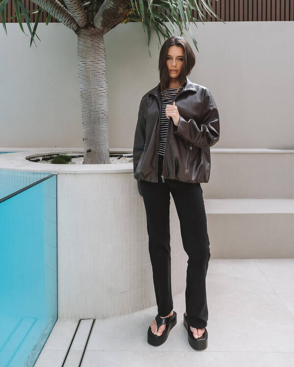 Ava And Ever Halo Faux Leather Jacket for Womens