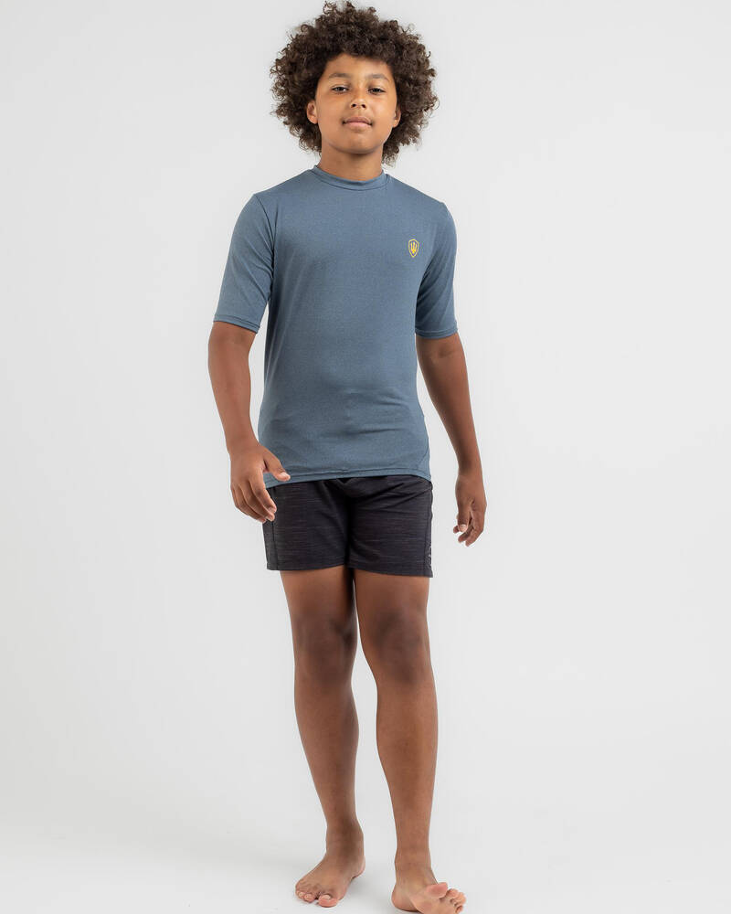 Far King Boys' Surf Shirt Short Sleeve Rash Vest for Mens