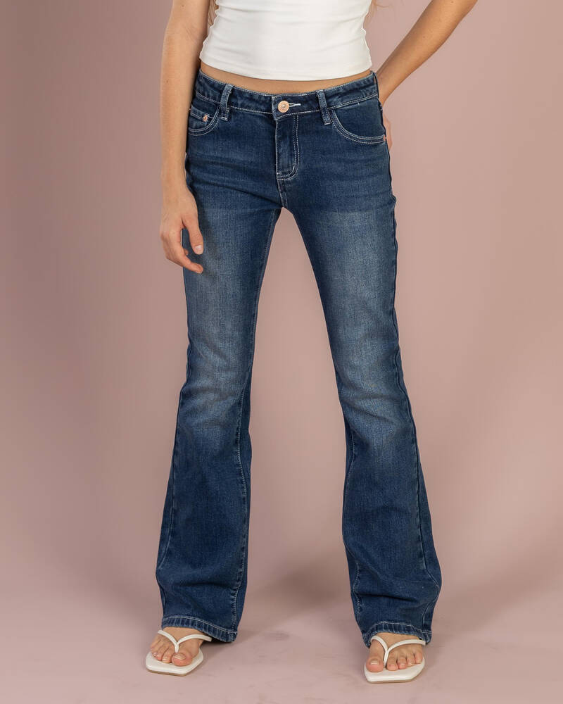 DESU Girls' Crush Flare Jeans for Womens