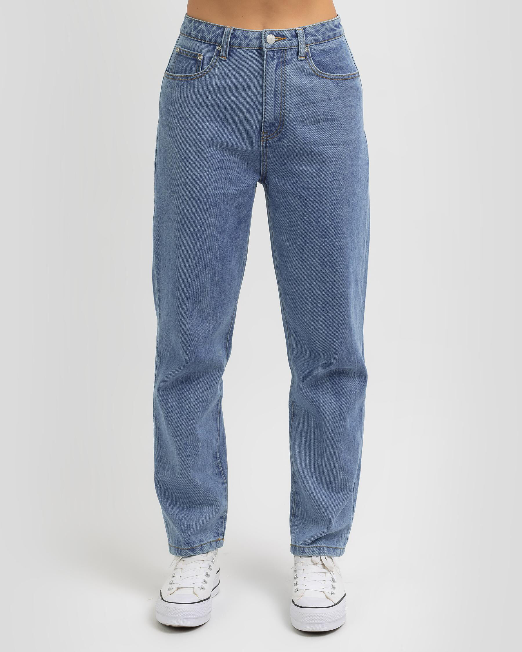 Rusty High Rise Mom Jeans In Thread Blue | City Beach Australia