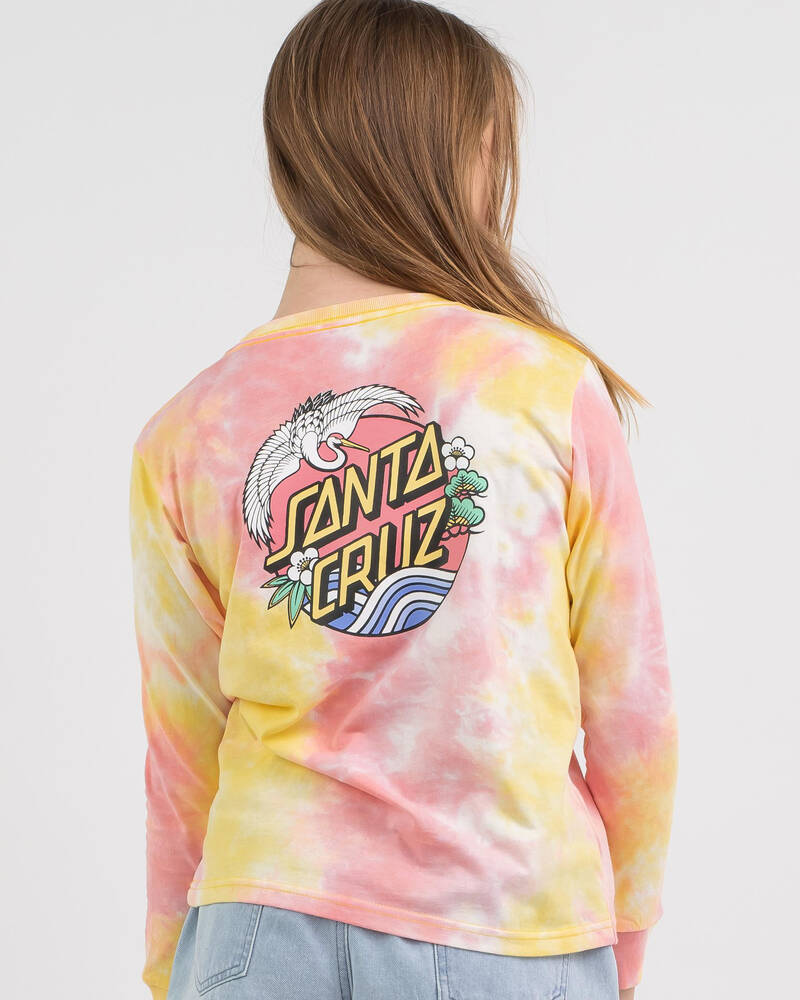 Santa Cruz Girls' Crane Dot Long Sleeve T-Shirt for Womens