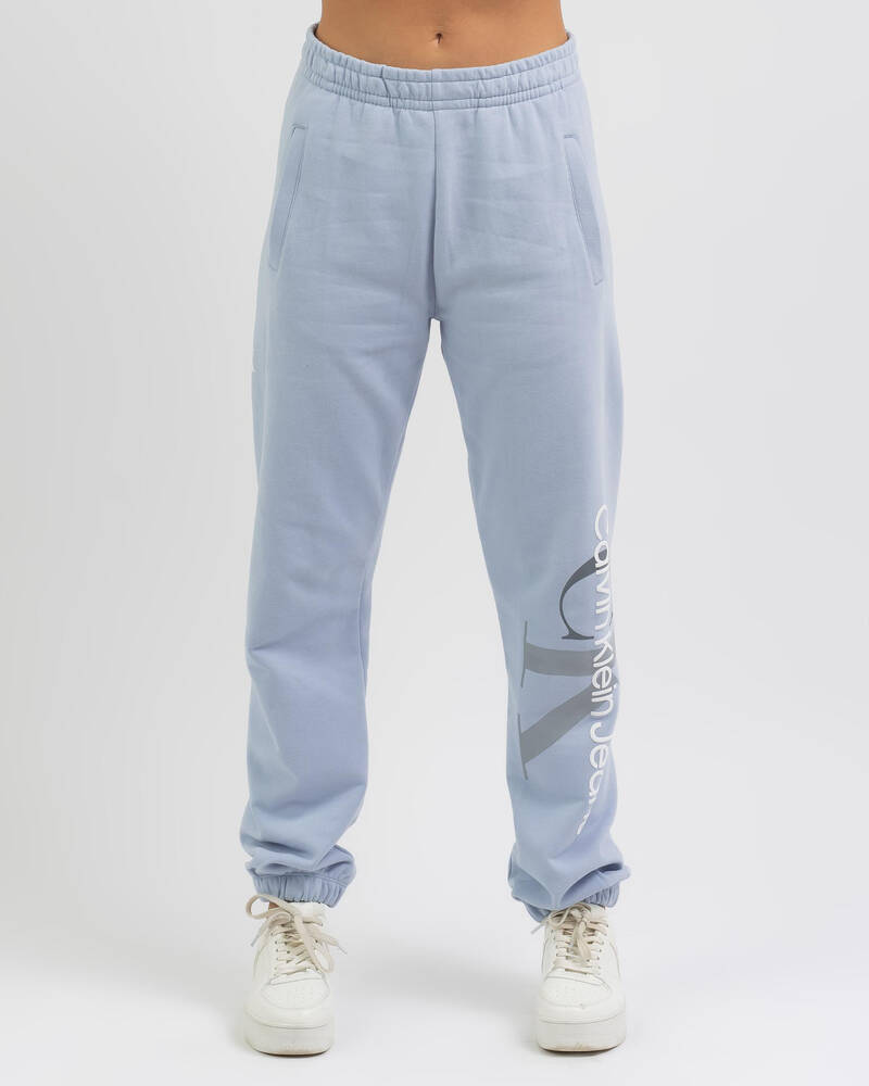 Calvin Klein Two Tone Monogram Track Pants for Womens