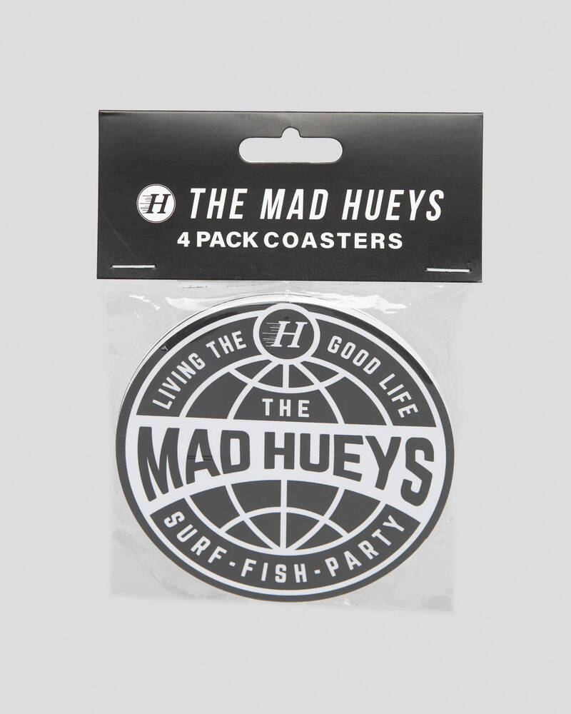 The Mad Hueys Hueys Global 4 Pack Coasters for Mens