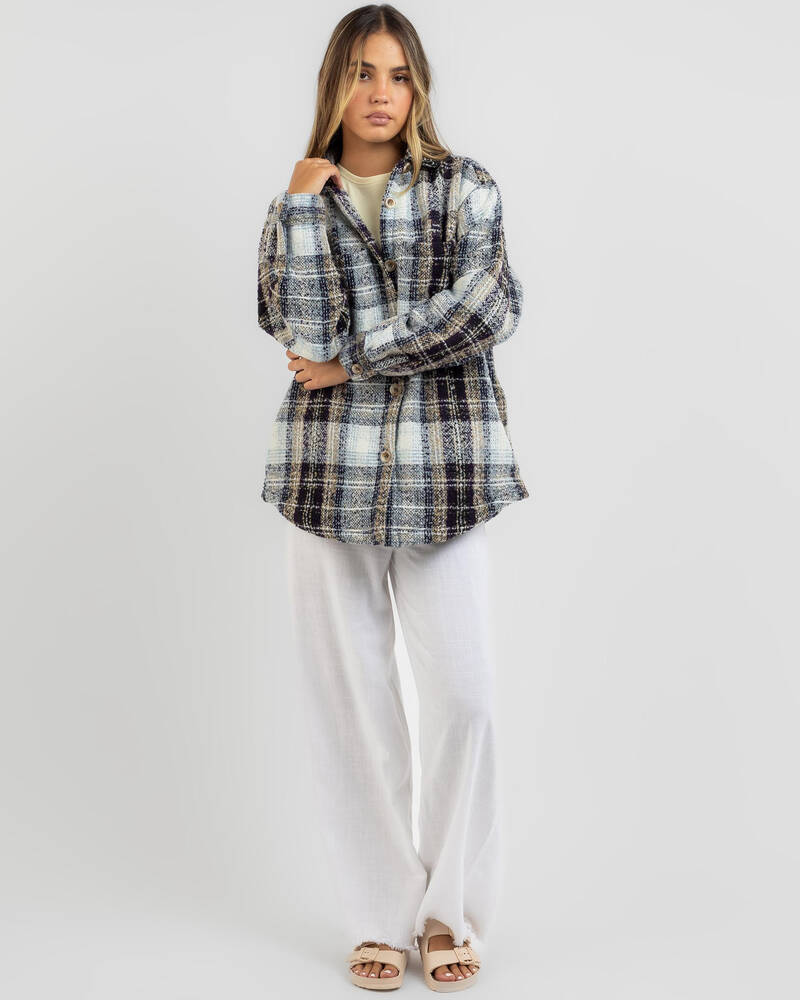 Rhythm Sonnie Check Shacket for Womens