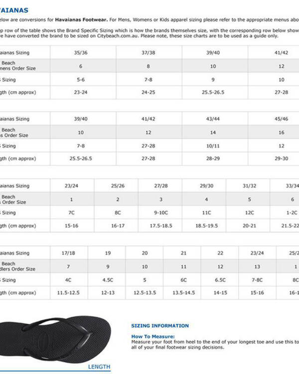 Havaianas Kids' Slim Thongs for Womens