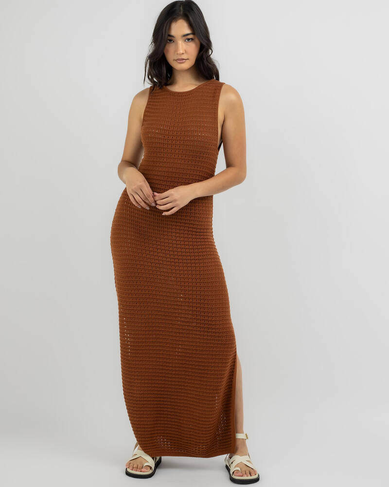 Rhythm Evermore Knit Tank Maxi Dress for Womens