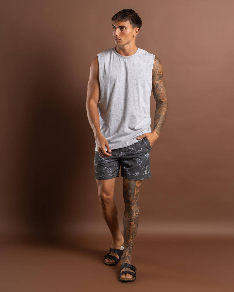 Salty Life Saltwater Elastic Waist Shorts for Mens