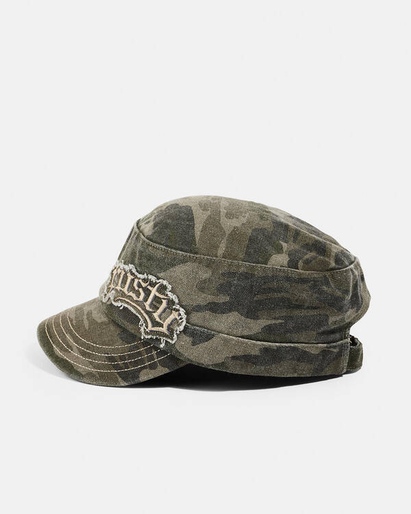 Rusty Punked Camo Military Cap for Womens