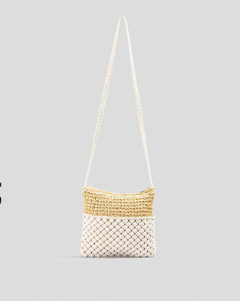Mooloola Vacay Macrame Crossbody Bag for Womens